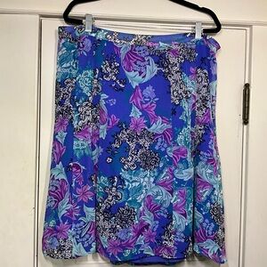Multicolored Floral Midi Skirt